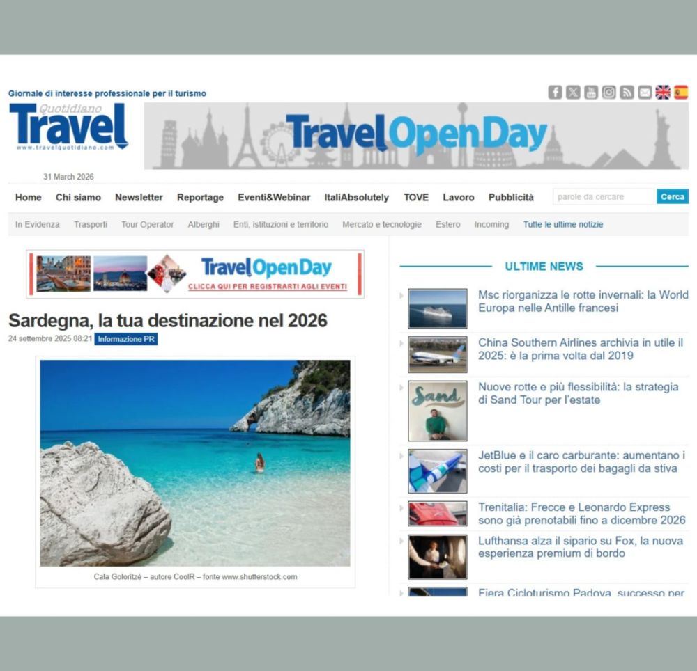 Sardegna, la tua destinazione nel 2026 - Travel quotidiano
